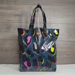 Consuela Colorful Patterned PVC Tote Bag
